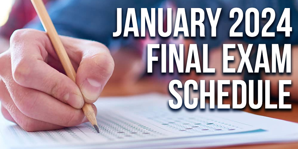 January 2024 Final Exam Schedule Strathmore High School