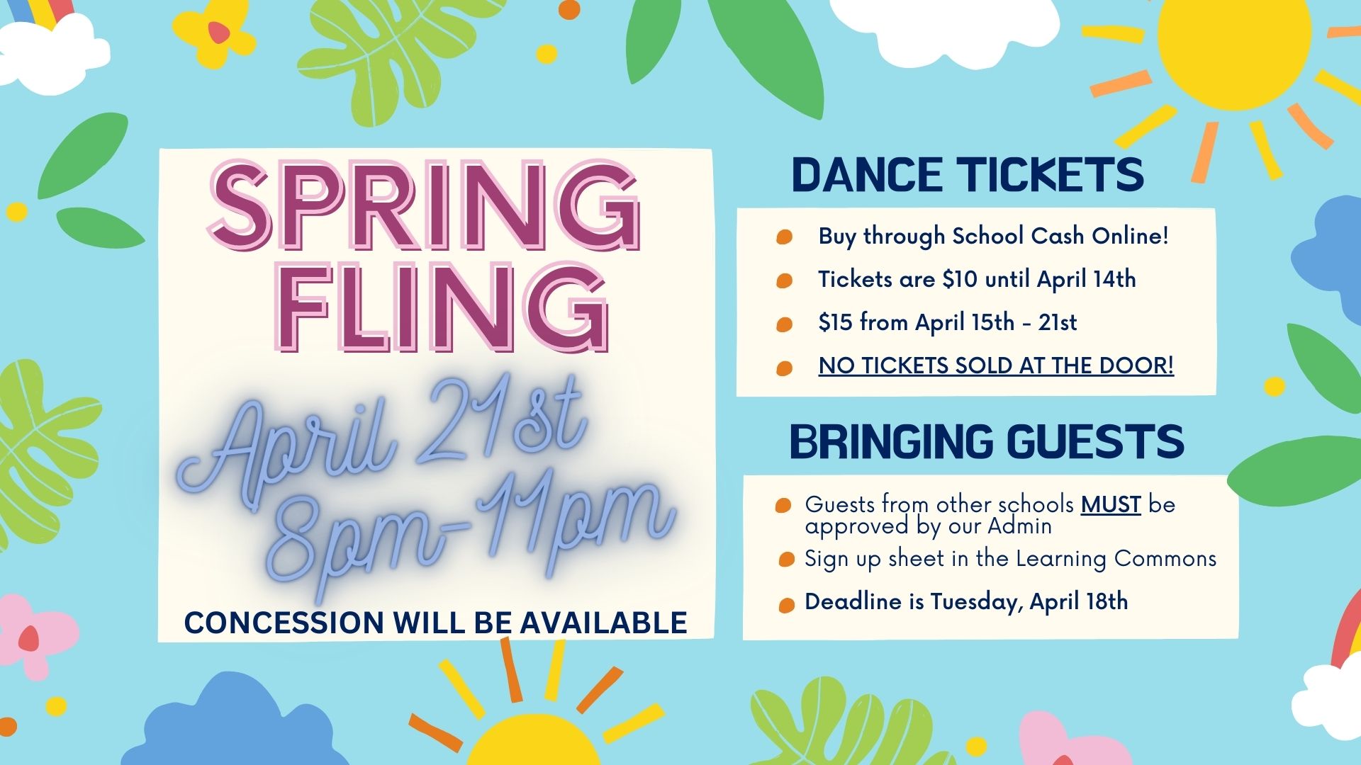 Spring fling dance strathmore high school
